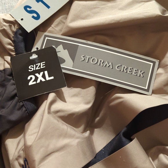 Storm Creek Go Hawks #12 1/4 Zip Wind Shirt w Zip Off Sleeves Tan Black NWT - Picture 9 of 14